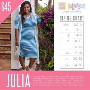 LuLaRoe Dresses - **UNICORN** LuLaRoe Julia LuLaRoe Dresses - **UNICORN** LuLaRoe Julia